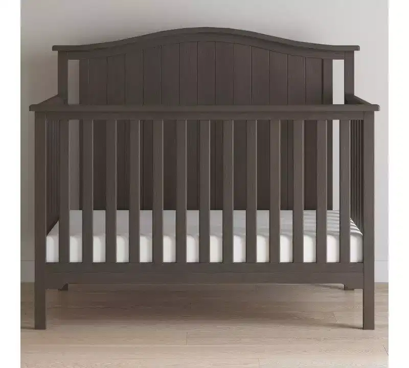 Child Craft Hampton Arch Top Crib and Changing Table Nursery Set, 2-Piece, Includes 4-in-1 Convertible Crib and Changing Table