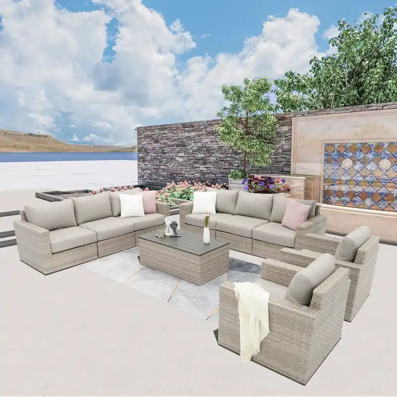 Avalon Bay 9-piece Deep Seating Set