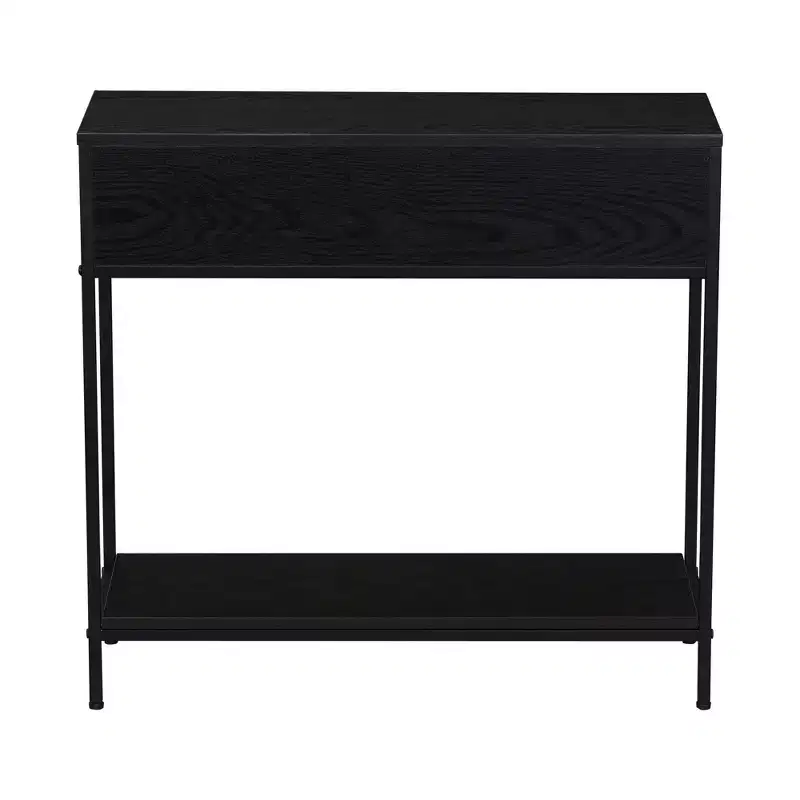 Household Essentials Bungalow Console Table Black