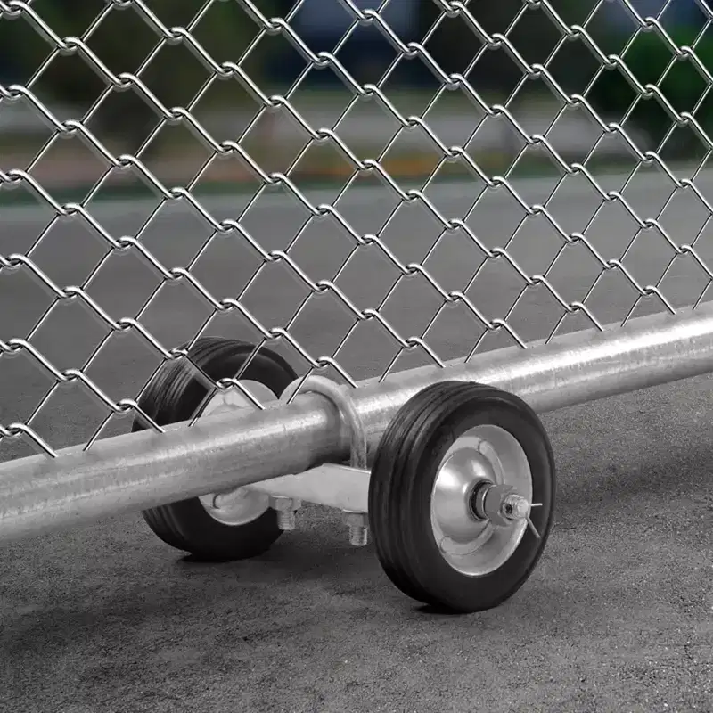 VEVOR Sliding Gate Kit, 6 Rolling Gate Hardware Kit C-type, Wheel Carrier with Two 6 Wheels Support,Sliding Gate Guide Roller,600 lbs,Black&Silver