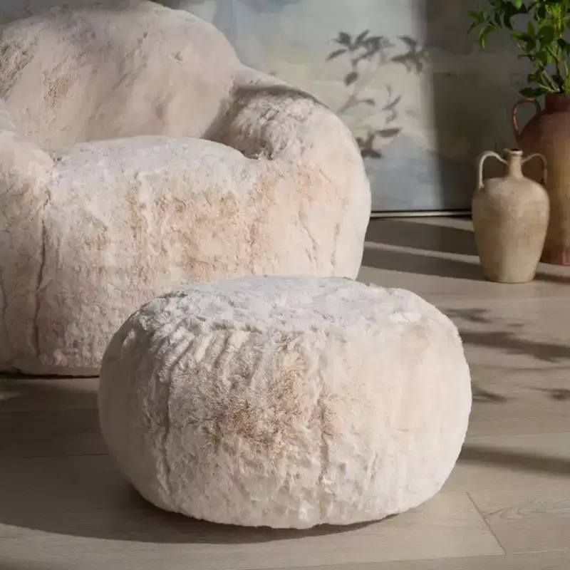 Gracelina Round Pouf - SFV2011 - Safavieh Couture