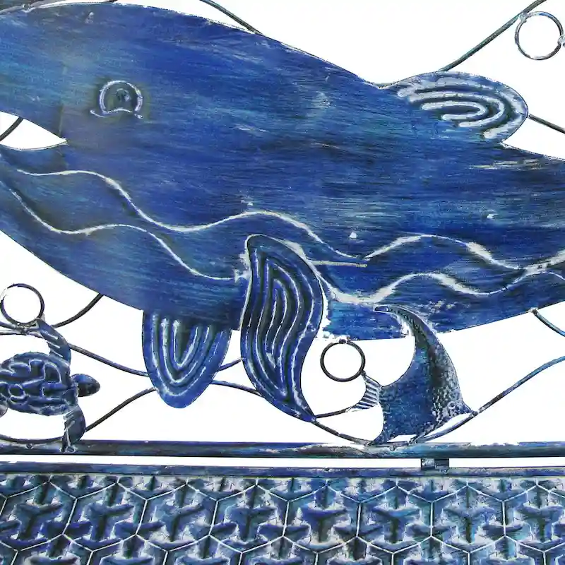 Coastal Whale Bench Herman