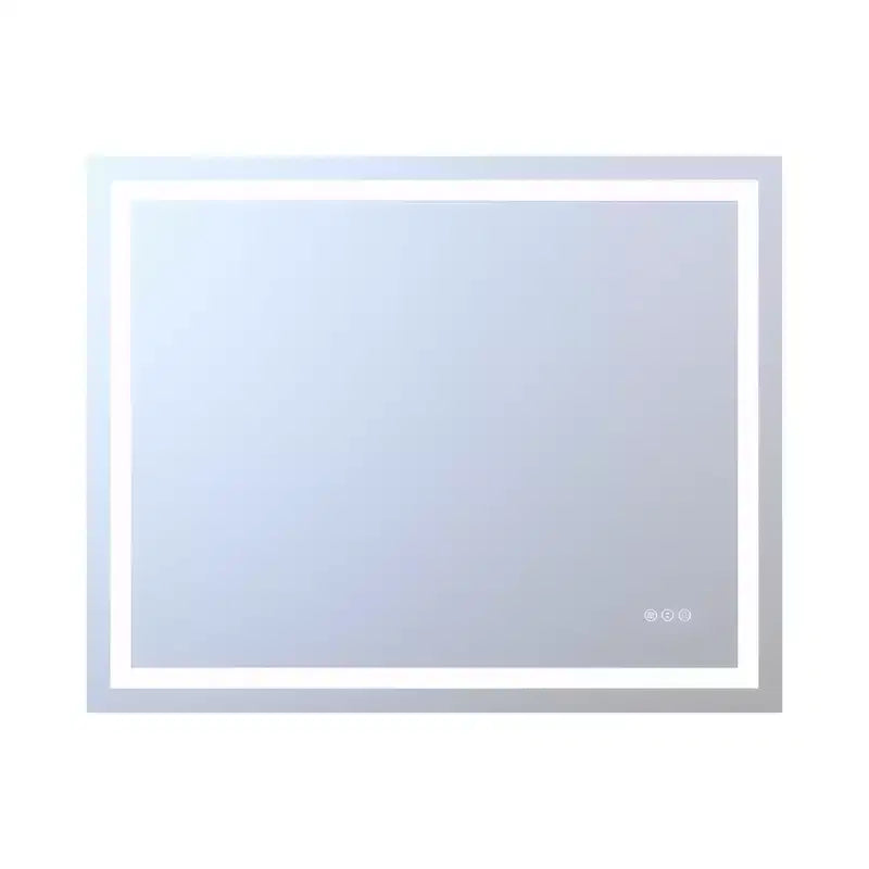 SUMERAIN 40x32 Wall Bathroom Mirror with 3 Color, Fog-Free ETL Smart Vanity Mirror Tempered Glass