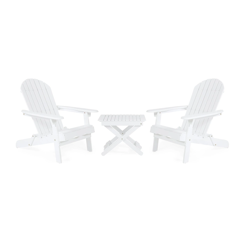 Malibu Outdoor 3-piece Acacia Wood Chat Set by Christopher Knight Home