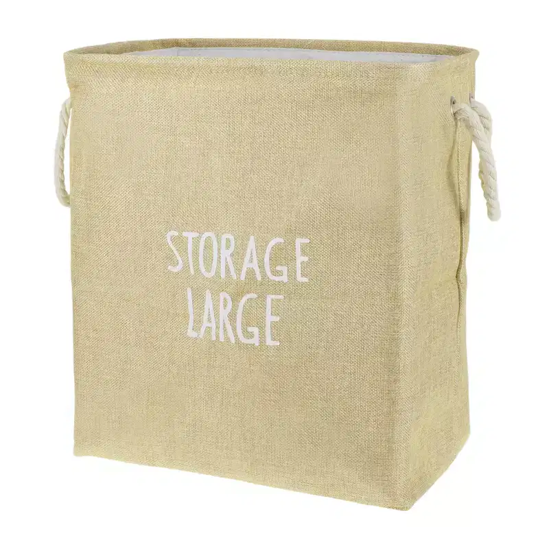 Unique Bargains Storage Box Laundry Basket with Handles