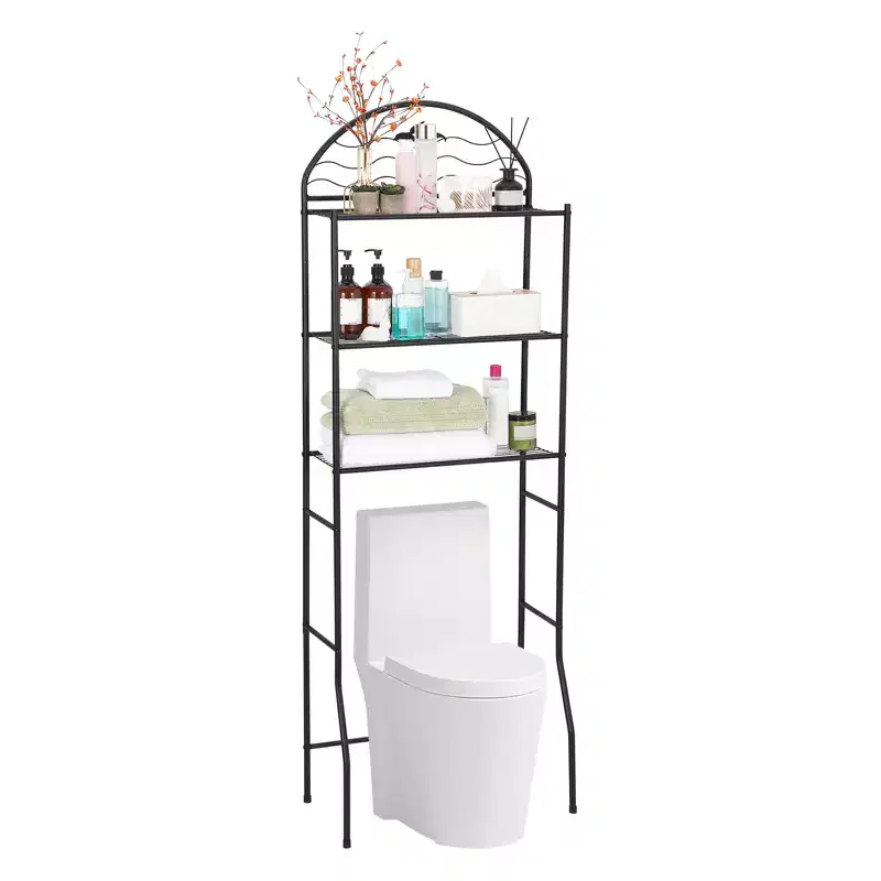 COZONY 3 Tier Over the Toilet Storage Shelf, Metal Bathroom Organizer, Space Saving Shelves Rack