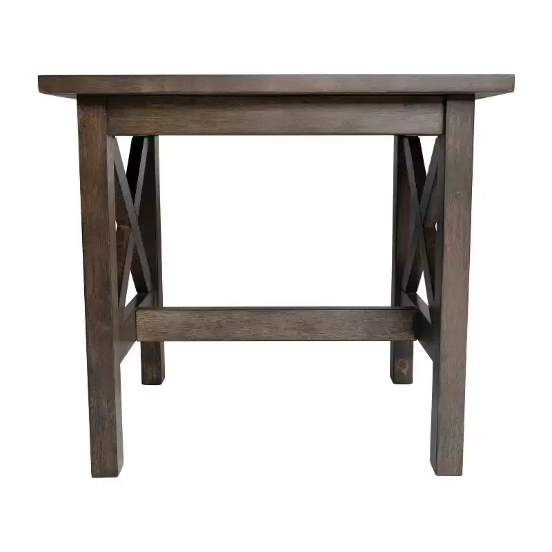 Emma and Oliver Solid Wood Farmhouse Style End Table