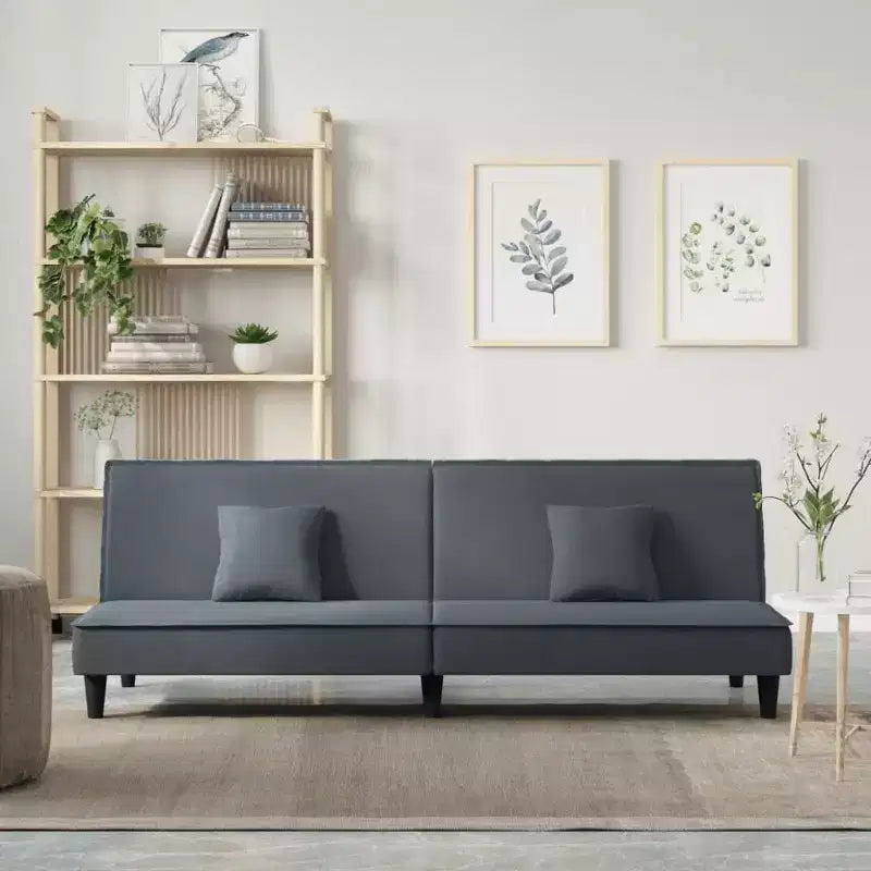 vidaXL 2-Seater Sofa Bed Velvet Recliner Loveseat Folding Daybed Multi Colors