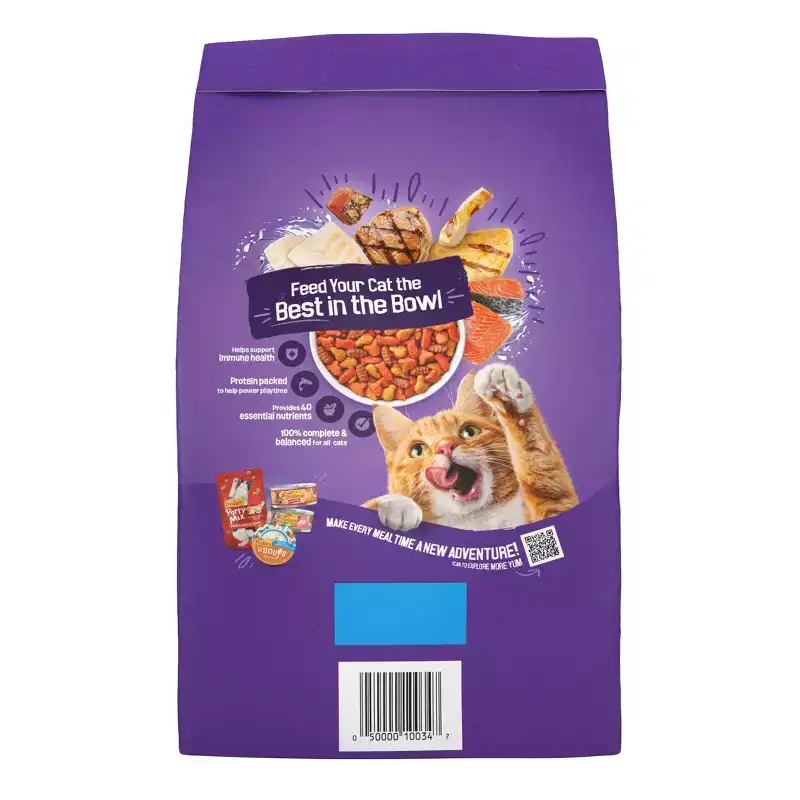 Purina Friskies Surfin&Turfin Favorites with Flavors of Chicken, Whitefish, Salmon & Filet Adult Balanced Dry Cat Food