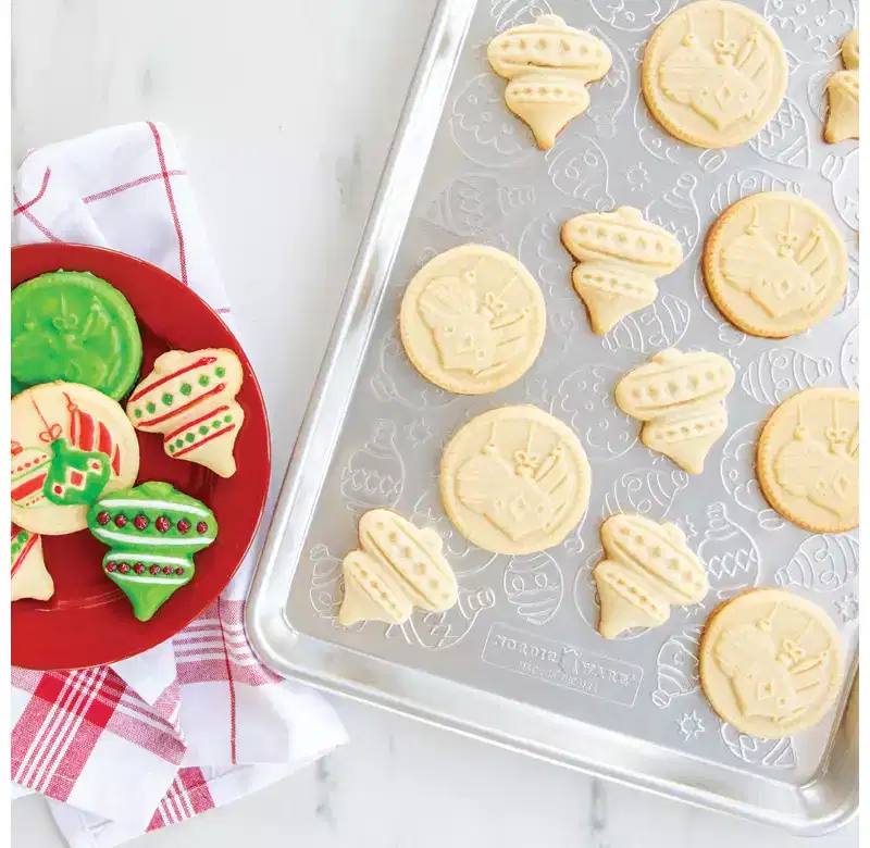 Nordic Ware Embossed Naturals Ornament Pattern Half Sheet Pan