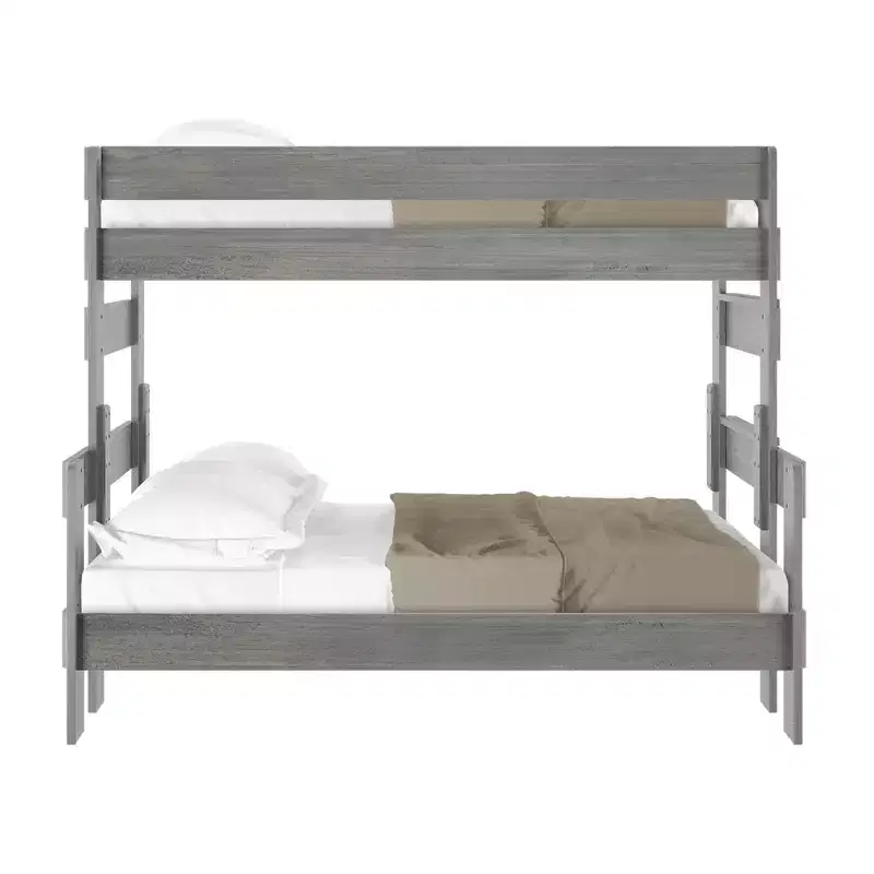 Plank+Beam Solid Wood Farmhouse Twin over Full Bunk Bed