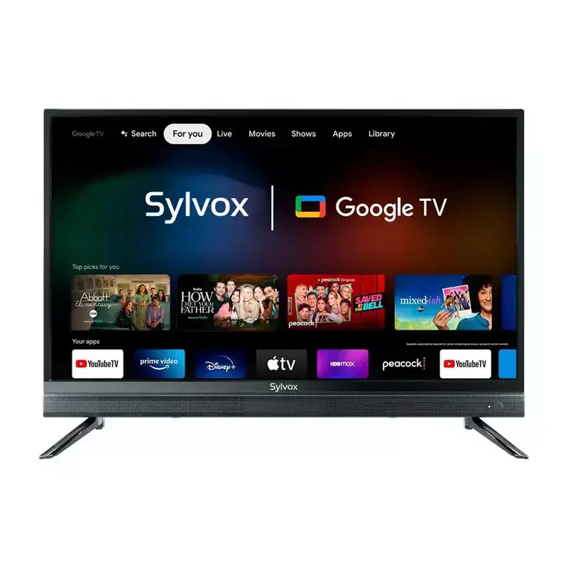 SYLVOX Smart RV TV, 32'' 12 Volt TV for RV Camper, Newest Google TV with Google Assitant, 1080P FHD DC/AC Powered Small Smart TV(Vechiel Series)