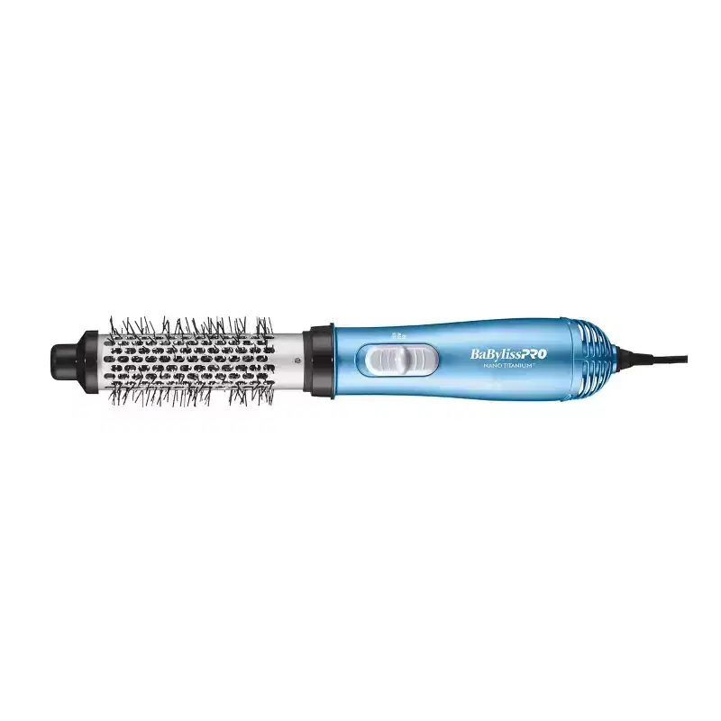 BaBylissPRO Nano Titanium 1.25" Soft Bristle Hot Air Brush: Hair Styling, Curling, Volumizing, Shine Enhancing
