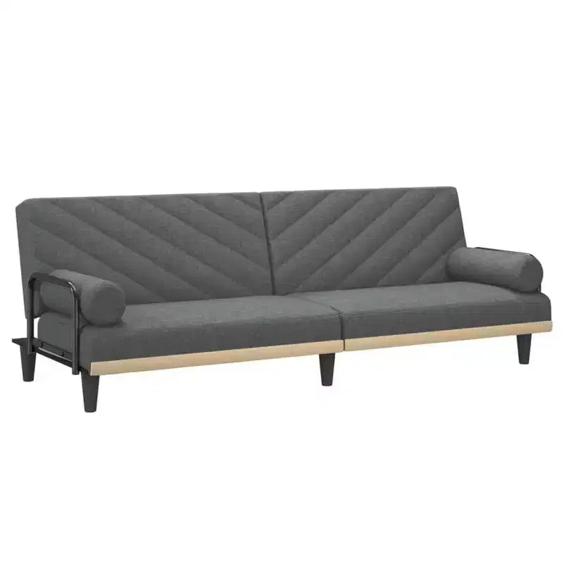Sleeper Sofa with Armrests - Fabric Loveseat Recliner