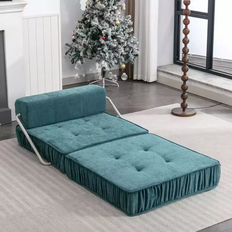 Modern Single Folding Floor Sofa Chair, Convertible Corduroy Sleeper Chair Bed for Living Room, Guest Room, Office, or Apartment-Panipeachy