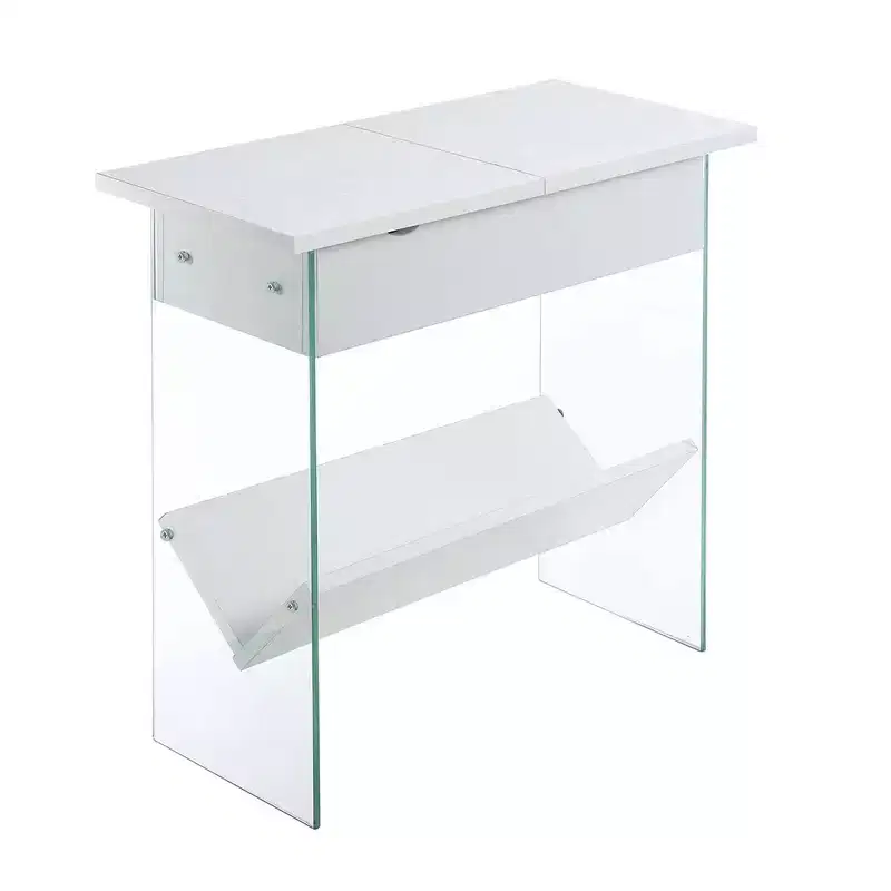 Soho Flip Top End Table with Charging Station - Breighton Home