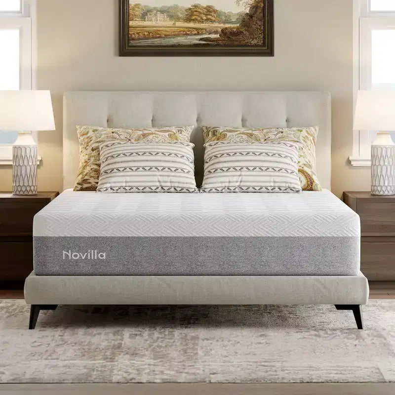Novilla Bliss 10 inch Medium Gel Memory Foam Mattress in a Box