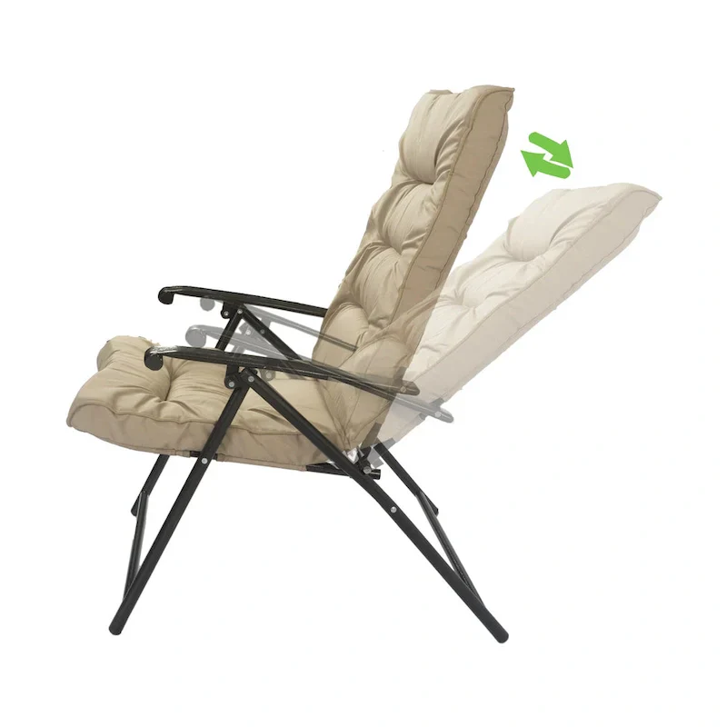 Kozyard Elsa 3 Pieces Outdoor Patio Furniture Padded Folding Bistro-Sets
