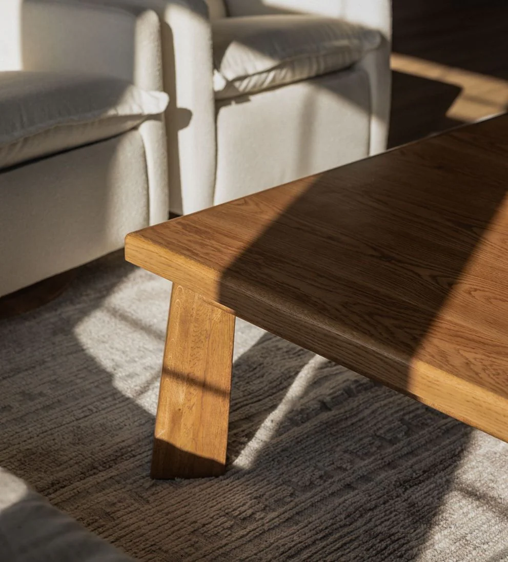 Large Coffee Table - Dimensions: 58L x 54W x 18H | Weight: 202 lbsI mean, can you get over this beauty? - I had to name her because she is