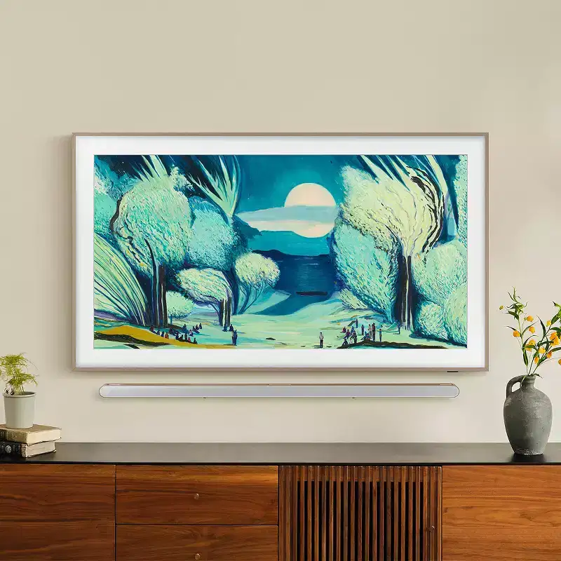 Samsung QN55LS03FA LS03FA 55 4K QLED Frame TV (2025) with AudioQuest SKY 3m HDMI Cable