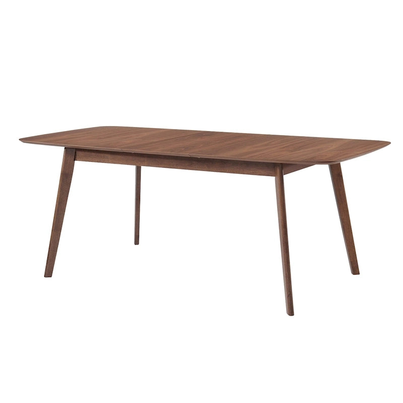 Rectangular Dining Table in Natural Walnut with Butterfly Leaf