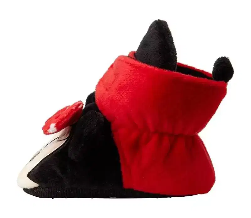 Disney Baby Girls' Minnie Mouse Booties - Soft Fleece Slipper Socks (Newborn/Infant 0-24M)