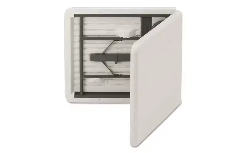 Iceberg IndestrucTable Classic Bi-Folding Table, Rectangular, 60 x 30 x 29, Platinum