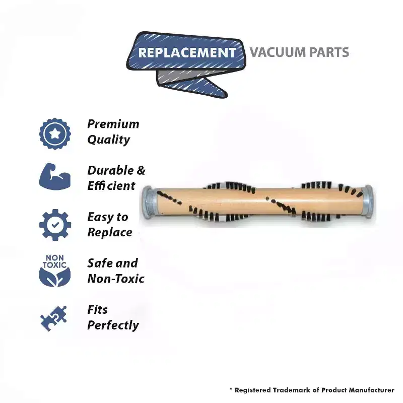 Topvacuumparts Replacement Part For Eureka Vacuum Brush Roll (Part is Now Wood) Fits SC9180, SC9150, Commercial Models # compare to part 161011