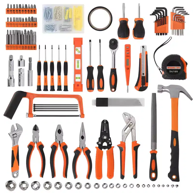 236 Piece Tool Set, Auto Repair Tool Combination Package, Socket Wrench Mixed Tool Set Hand Tool Kit with Plastic Toolbox Storage Case