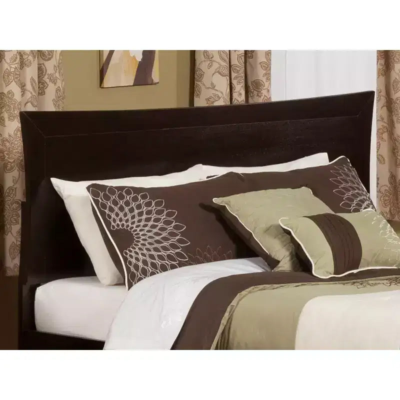 King Metro Headboard Espresso - AFI: Hardwood, USB Charger, Satin Finish, 80x50