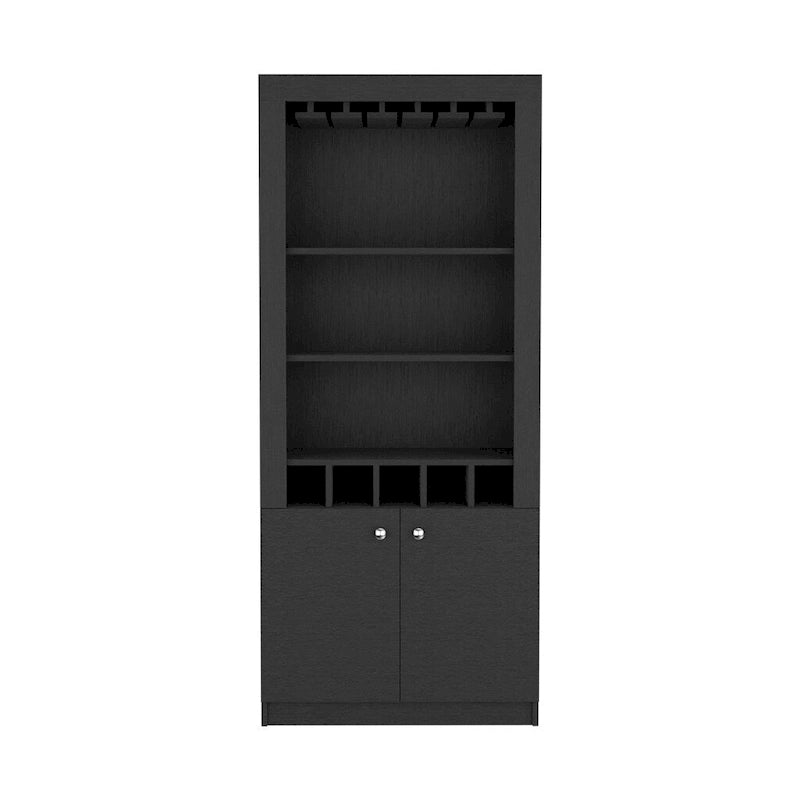 Bar Cabinet for Kitchen, Dining Room and Living Room, Black