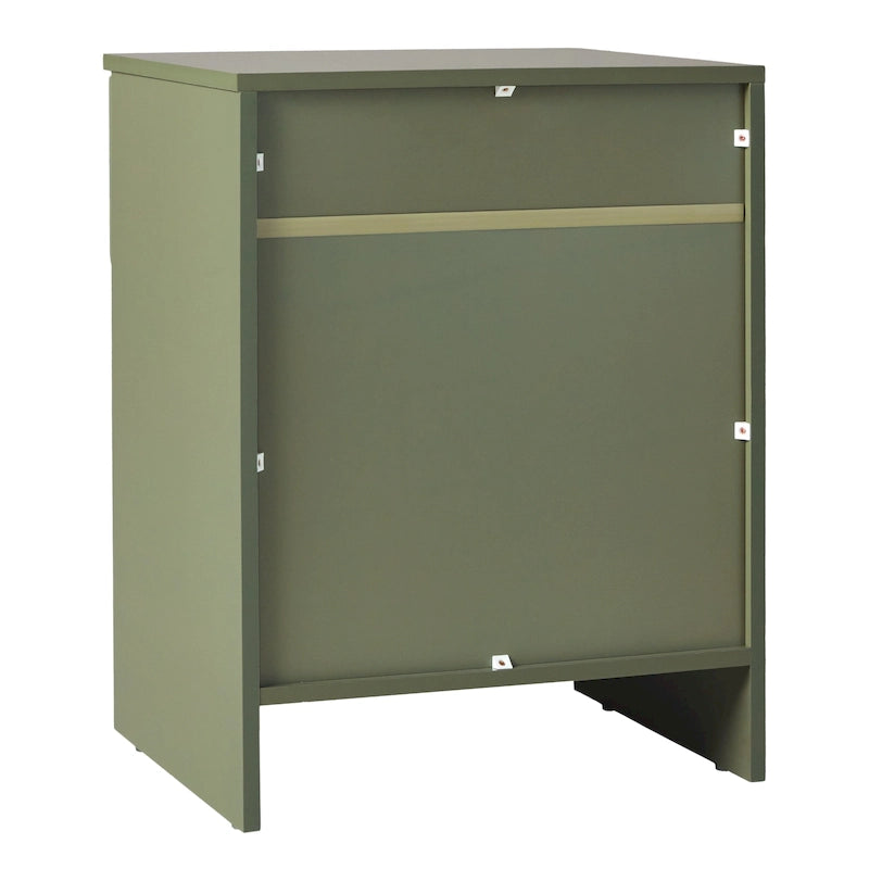 Middlebrook Designs Modern 1-Drawer Nightstand with Cubby