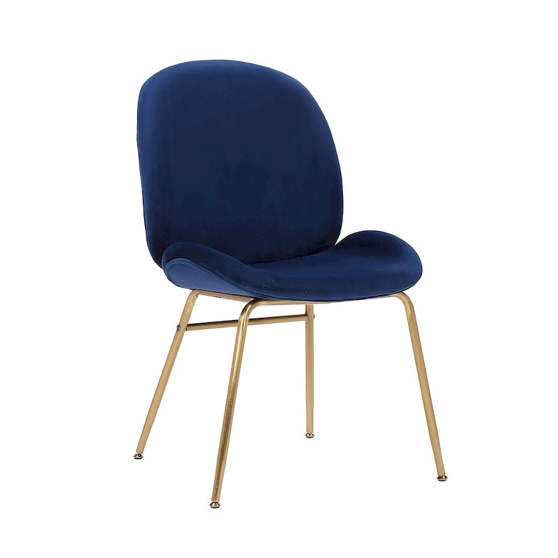 Porthos Home Cace Velvet Gold Leg Dining Chair