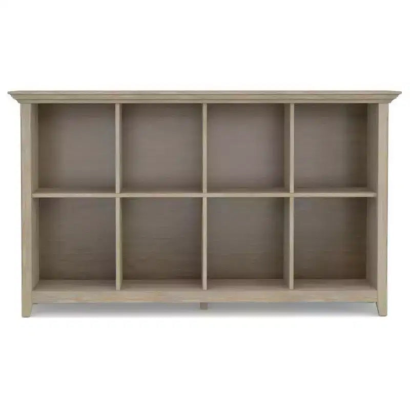 8-Cube Storage Sofa Table, Pine, 57W x 15.75D x 33H in