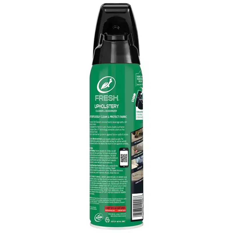 Automotive Interior Cleaner - Turtle Wax: Foam, Scented, Vehicle & Car Seat Cleaner, Cleaning Brush, 18 oz