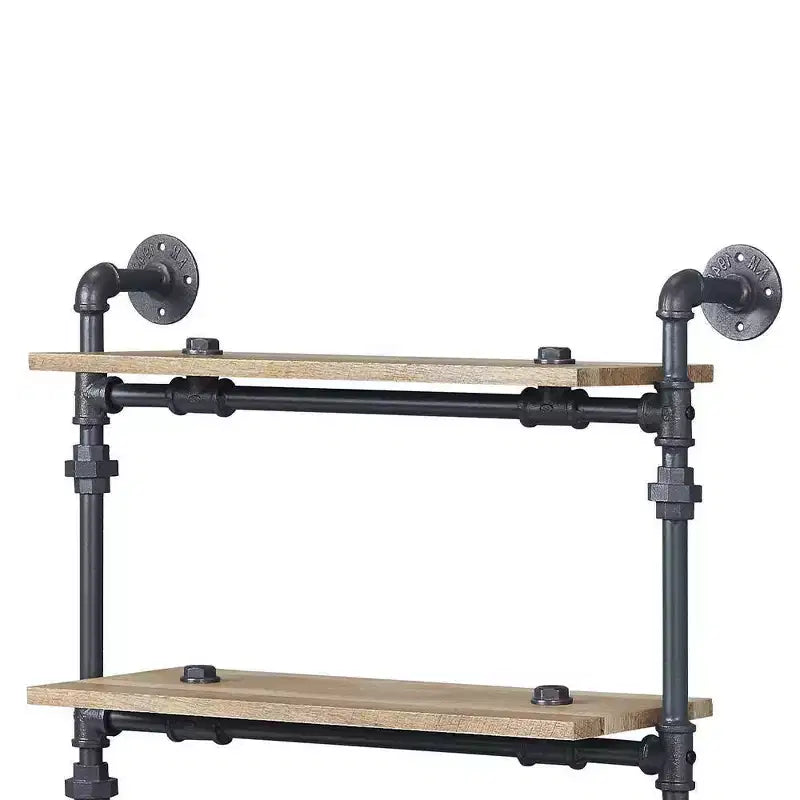 35" Brantley Decorative Bookshelf Oak & Sandy Black Finish - Acme Furniture