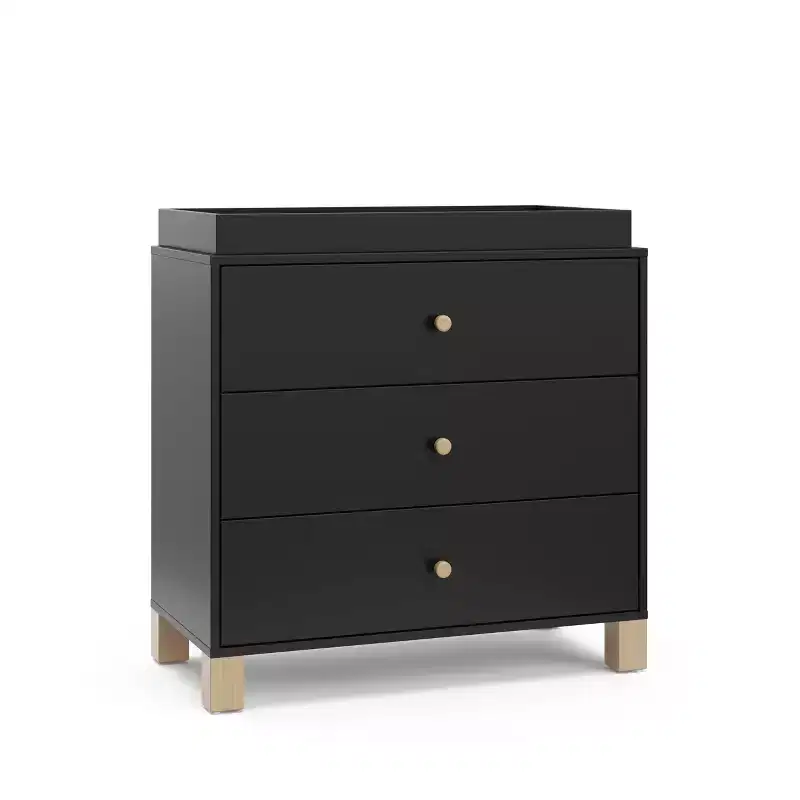 Storkcraft California 3 Drawer Dresser with Removable Changing Topper