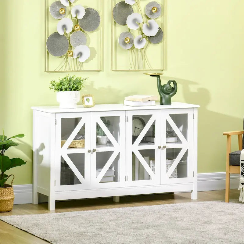 Kitchen Sideboard, Buffet Cabinet with Adjustable Storage Shelf