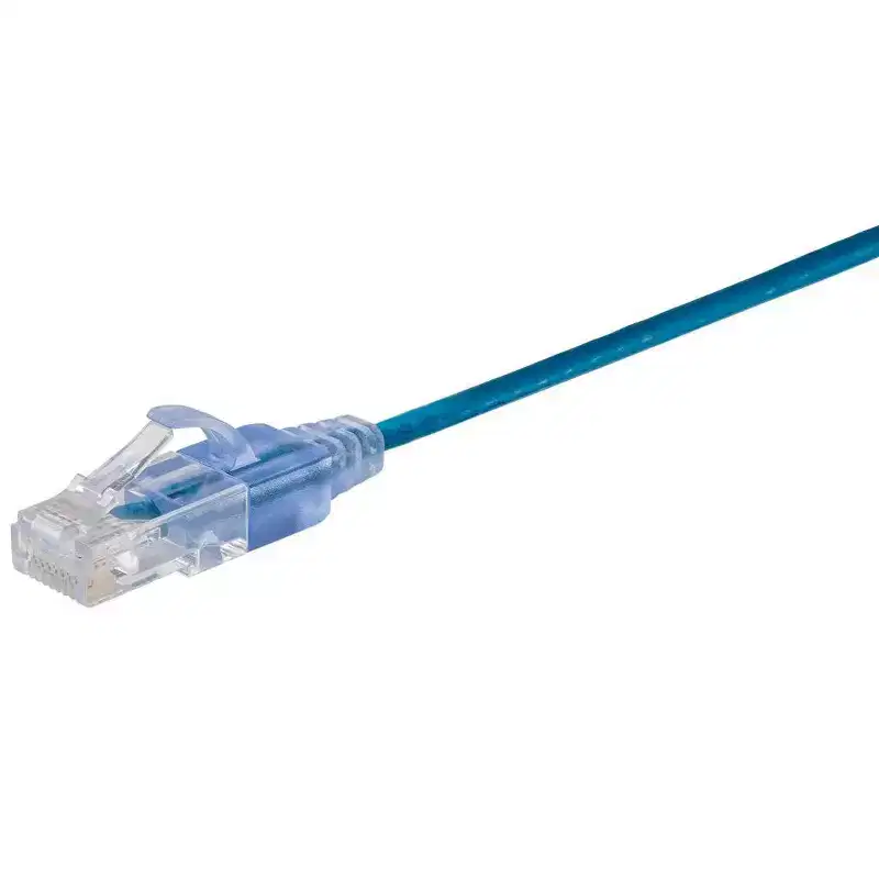 Monoprice Cat6A Ethernet Patch Cable - 10 Feet - Blue | Network Internet Cord - RJ45, 550Mhz, UTP, Pure Bare Copper Wire, 10G, 30AWG, 10-Pack -