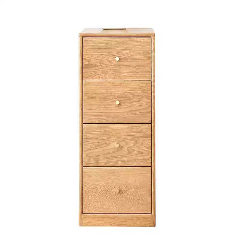 MAYEERTY Solid Oak Chest of Drawers, 3-4 Drawer Storage Cabinet for Bedroom Office Living Room