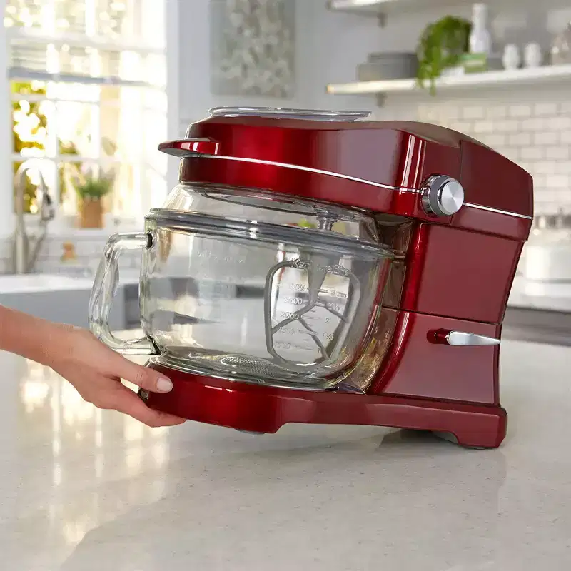 Kenmore Elite Ovation 5qt Stand Mixer with Pour-In Top, 500W - Red: 10 Speeds, 5 Year Warranty, Dishwasher-Safe Parts