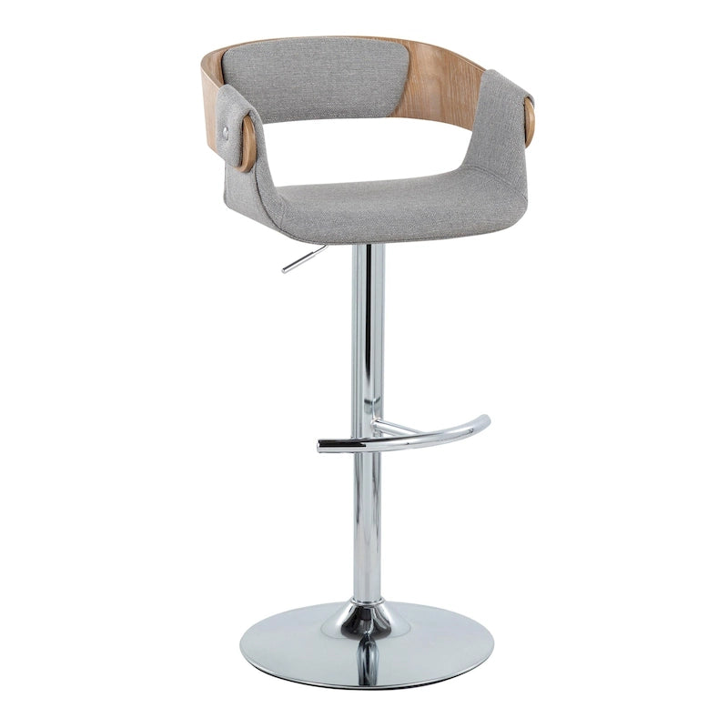 Carson Carrington Gavle Adjustable Bar Stool with Rounded T Footrest (Set of 2)