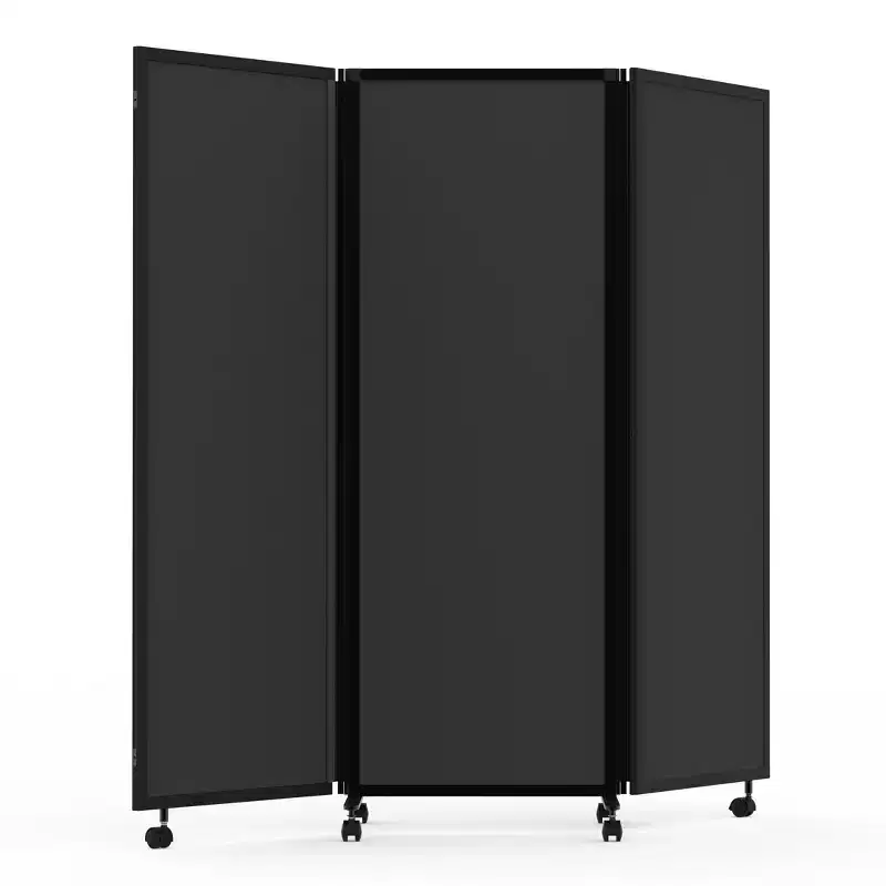 Stand Up Desk Store ReFocus Three-Panel Trifold Room Divider Screen (71 x 65)
