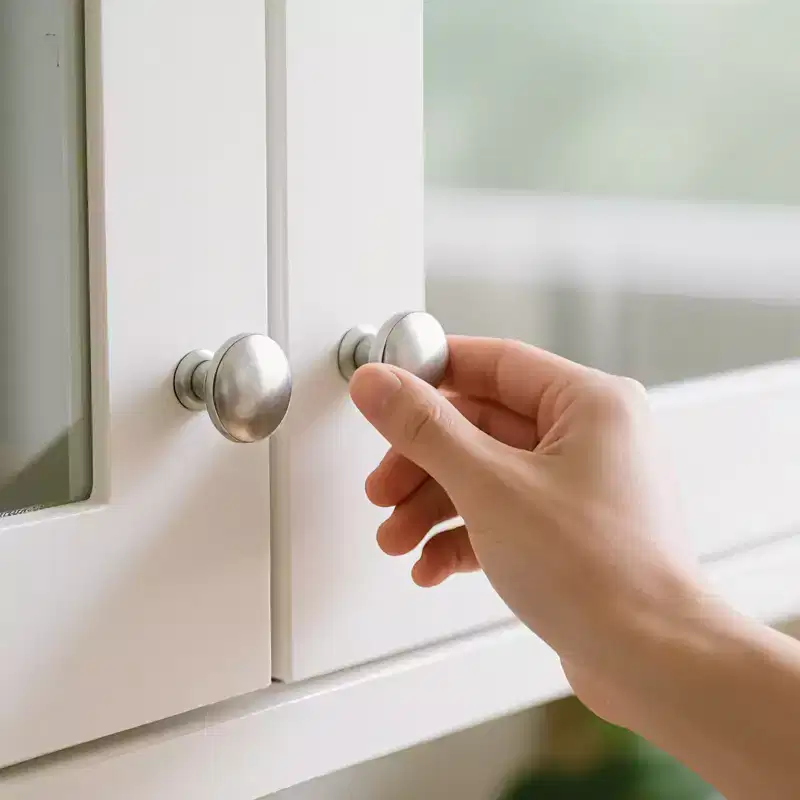 VEVOR Cabinet Knobs, 25 Pack, 1.1 Inch Zinc Alloy Drawer Pulls & Door Handles, Mushroom Kitchen Dresser Solid Knobs, Cupboard Hardware, Nickel