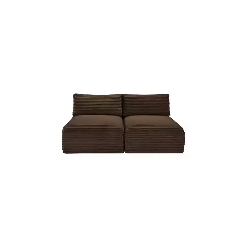 Meridian Furniture Shaggy Corduroy Performance Fabric Modular Sofa