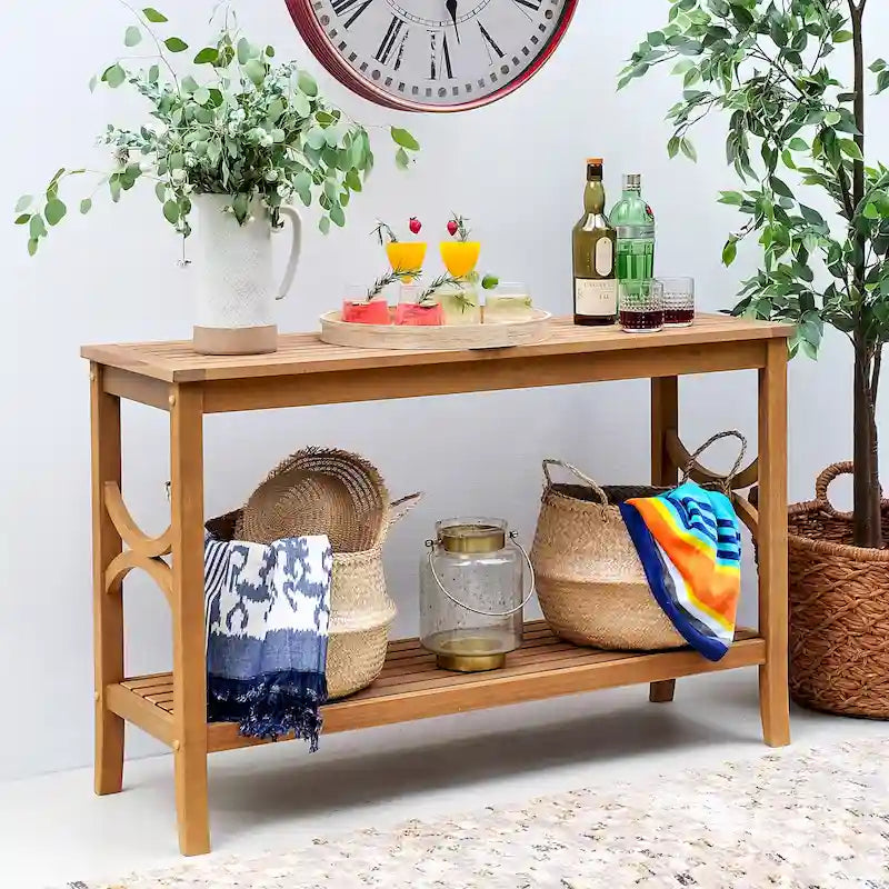 Cambridge Casual Lowell Teak Outdoor Console Table
