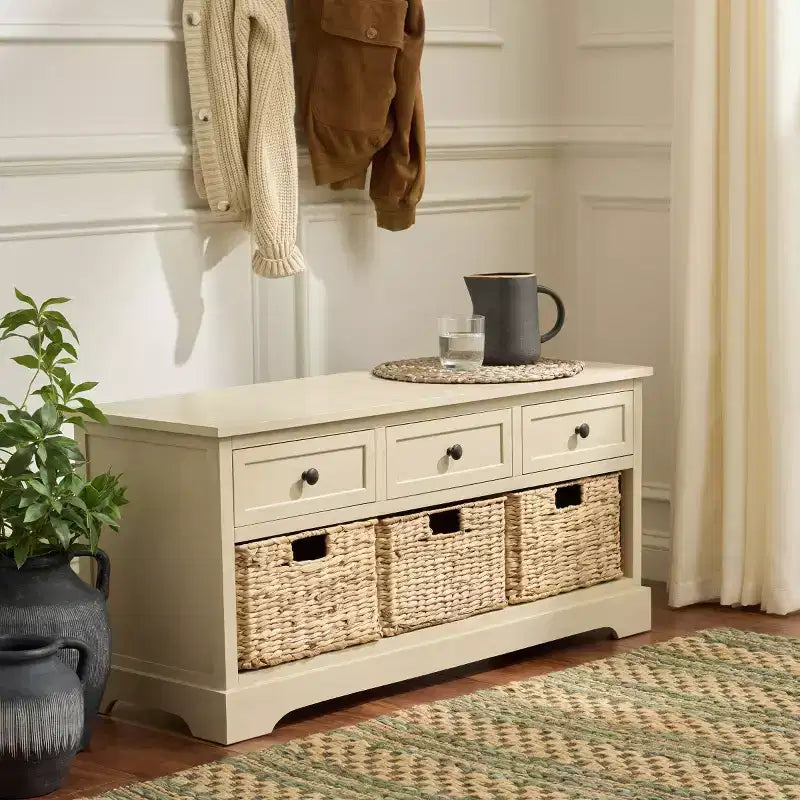 Damien 3 Drawer Storage Bench - AMH5701 - Safavieh Couture