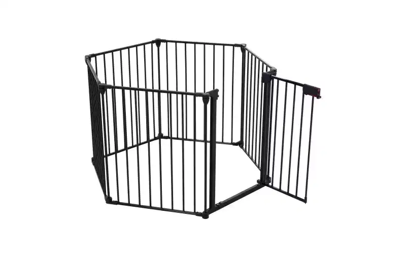 Baby Gate Extra Wide, Dog Gate For Doorways Stairs, Adjustable Safety Door With Child Proof Double Locking System, Christmas Tree Fence Door