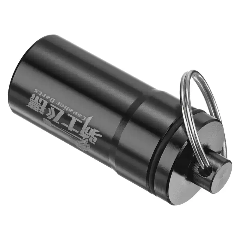 Unique Bargains Aluminum Portable Dart Accessories Storage Box with Keyring
