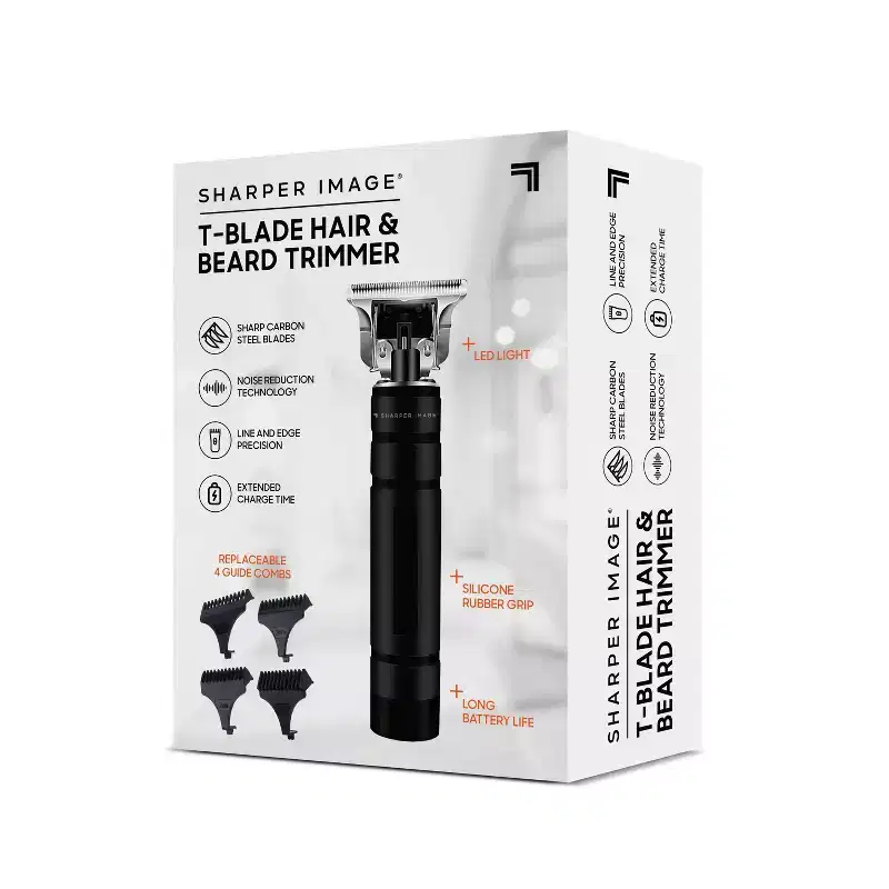 Sharper Image T-Blade Hair and Beard Trimmer - Black